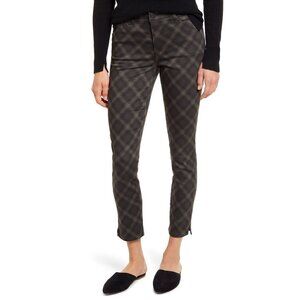 New Wit & Wisdom sz 10 Ab-Solution Plaid High Waist Ankle Skinny Pants NWT